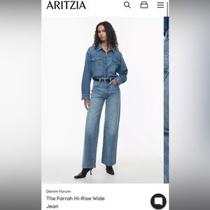 Denim Forum Jeans The Farrah from Aritzia Size 29